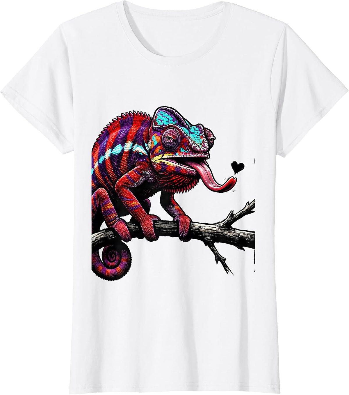 Women's Pride Chameleon Crude Humor LGBTQ Ally Funny T-Shirt - White
