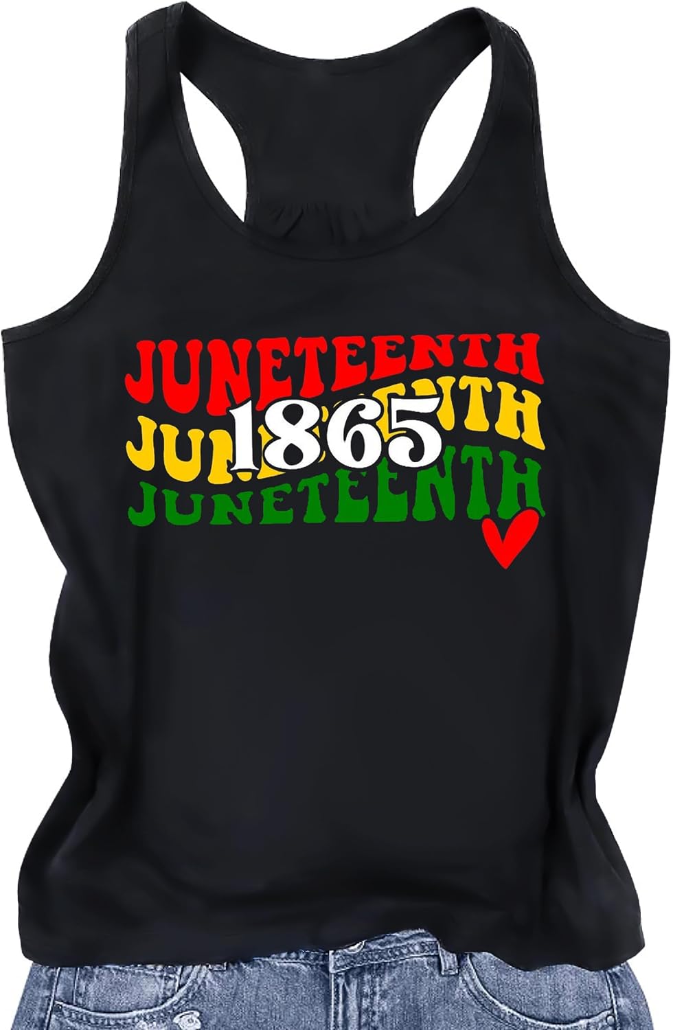 Juneteenth Shirts Women 1865 Black Independence Day Tank Black History Tee African American Shirt Summer T-Shirt - Black4