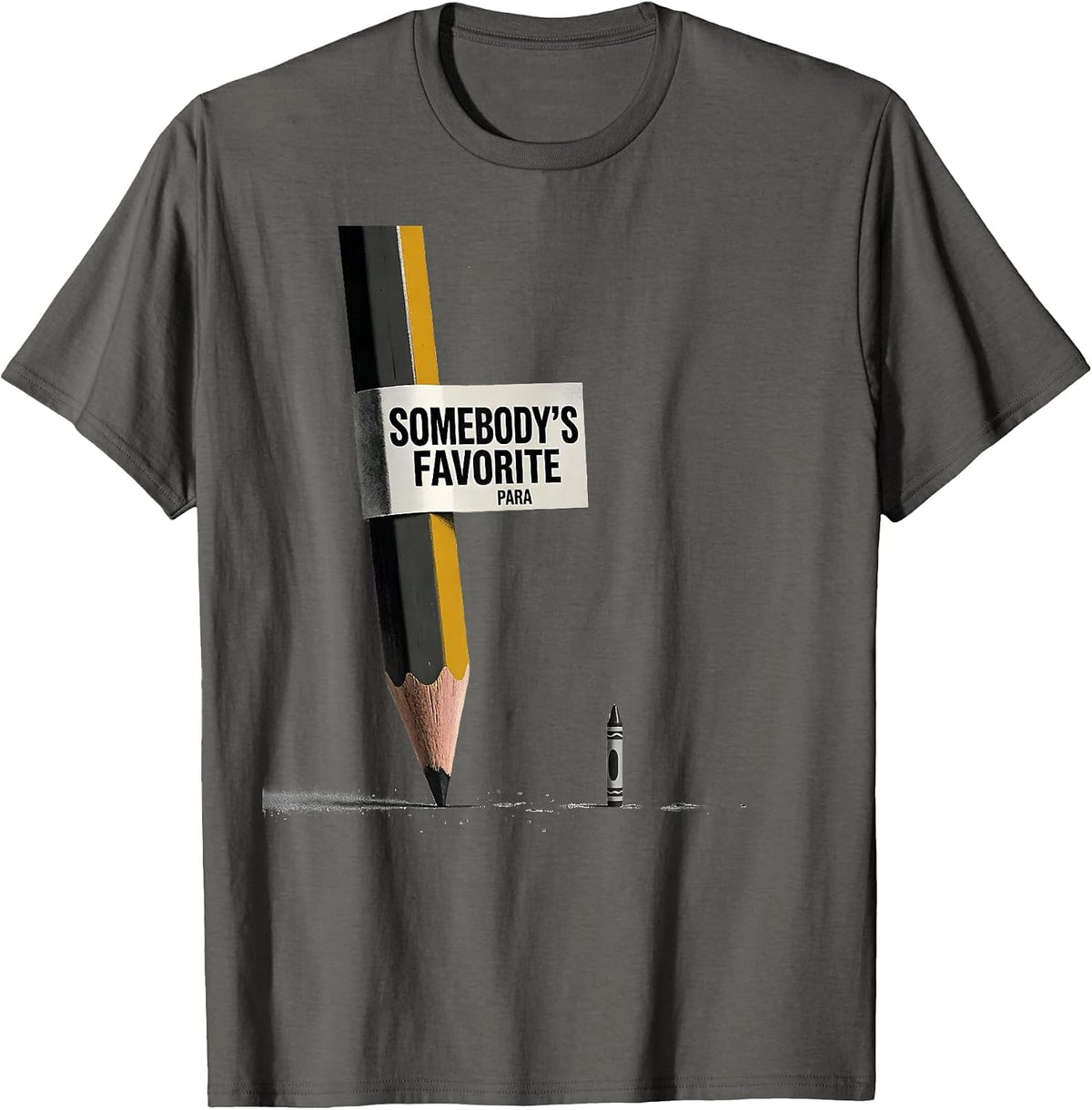 Men's Somebody's Favorite Para Funny Paraprofessional Paraeducator T-Shirt - Asphalt Grey