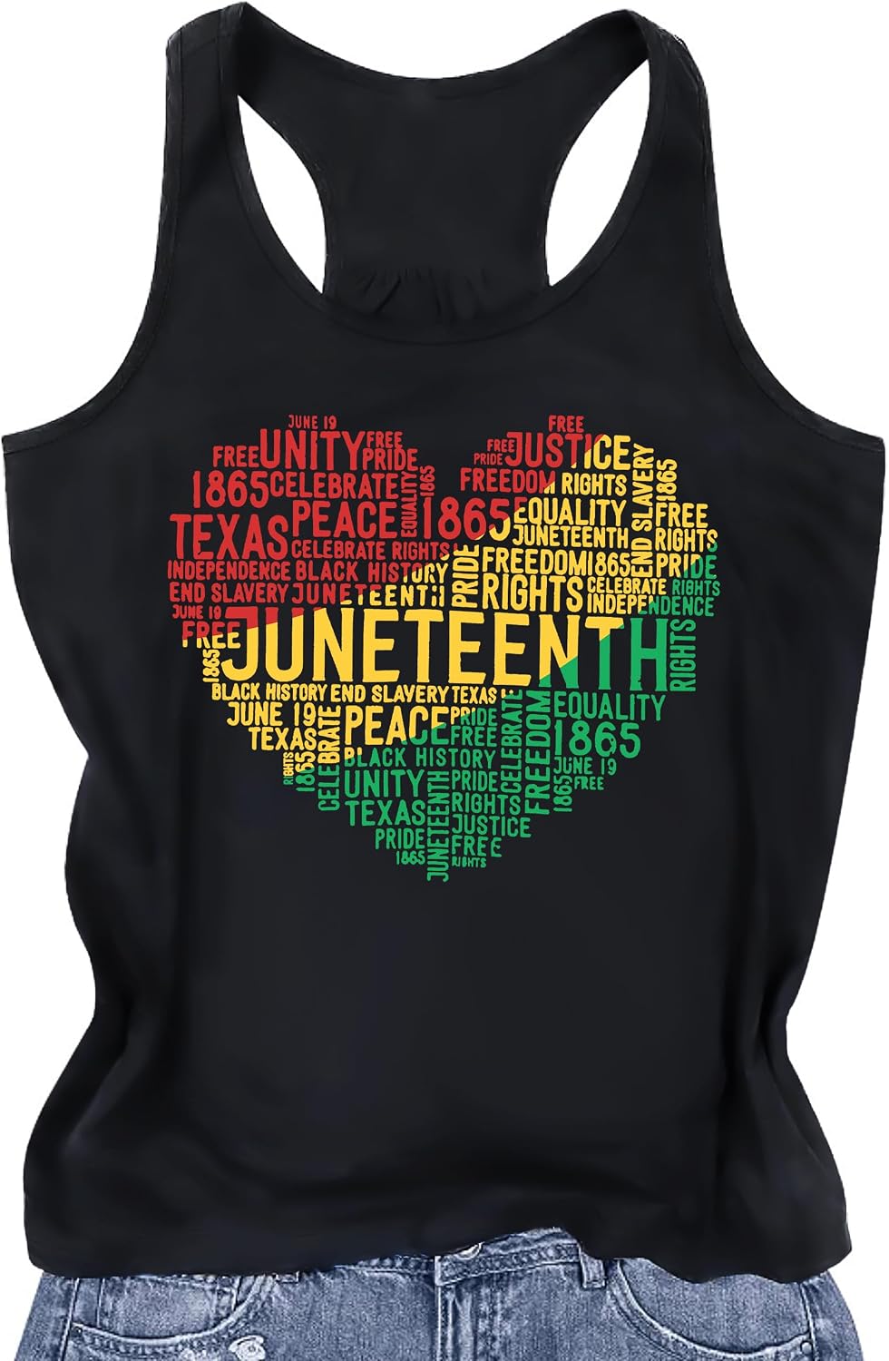 Juneteenth Shirts Women 1865 Black Independence Day Tank Black History Tee African American Shirt Summer T-Shirt - Black3