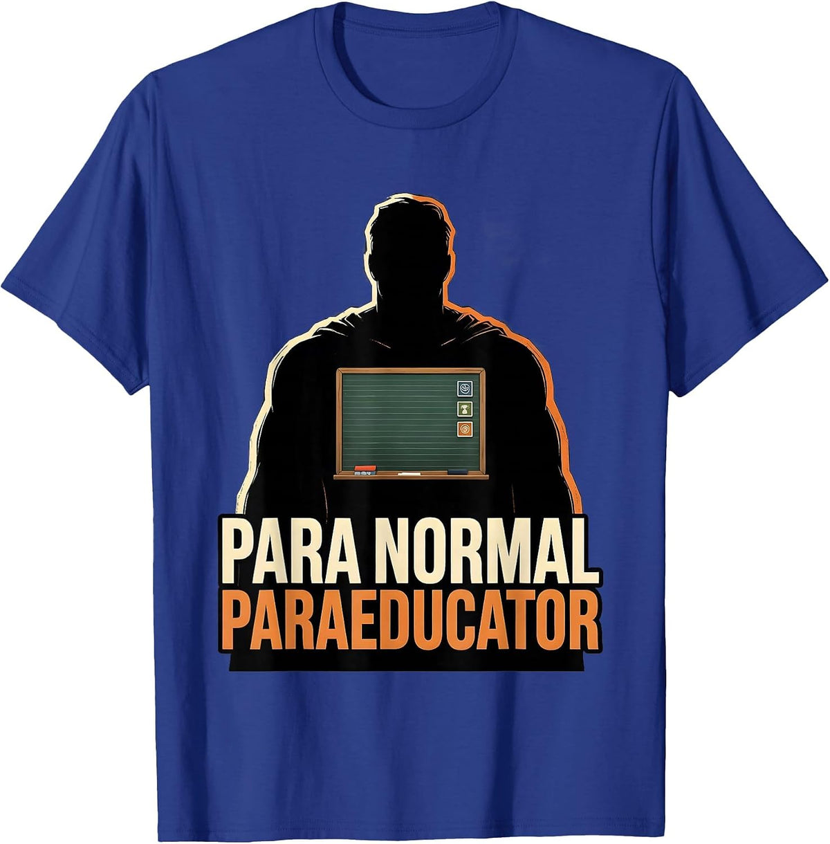 Men's Para Normal Paraeducator Ghost Halloween SPED Teacher Aide T-Shirt - Royal Blue