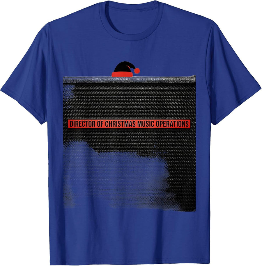 Director of Christmas Music Operations Hip Hop Santa Party T-Shirt - Royal Blue