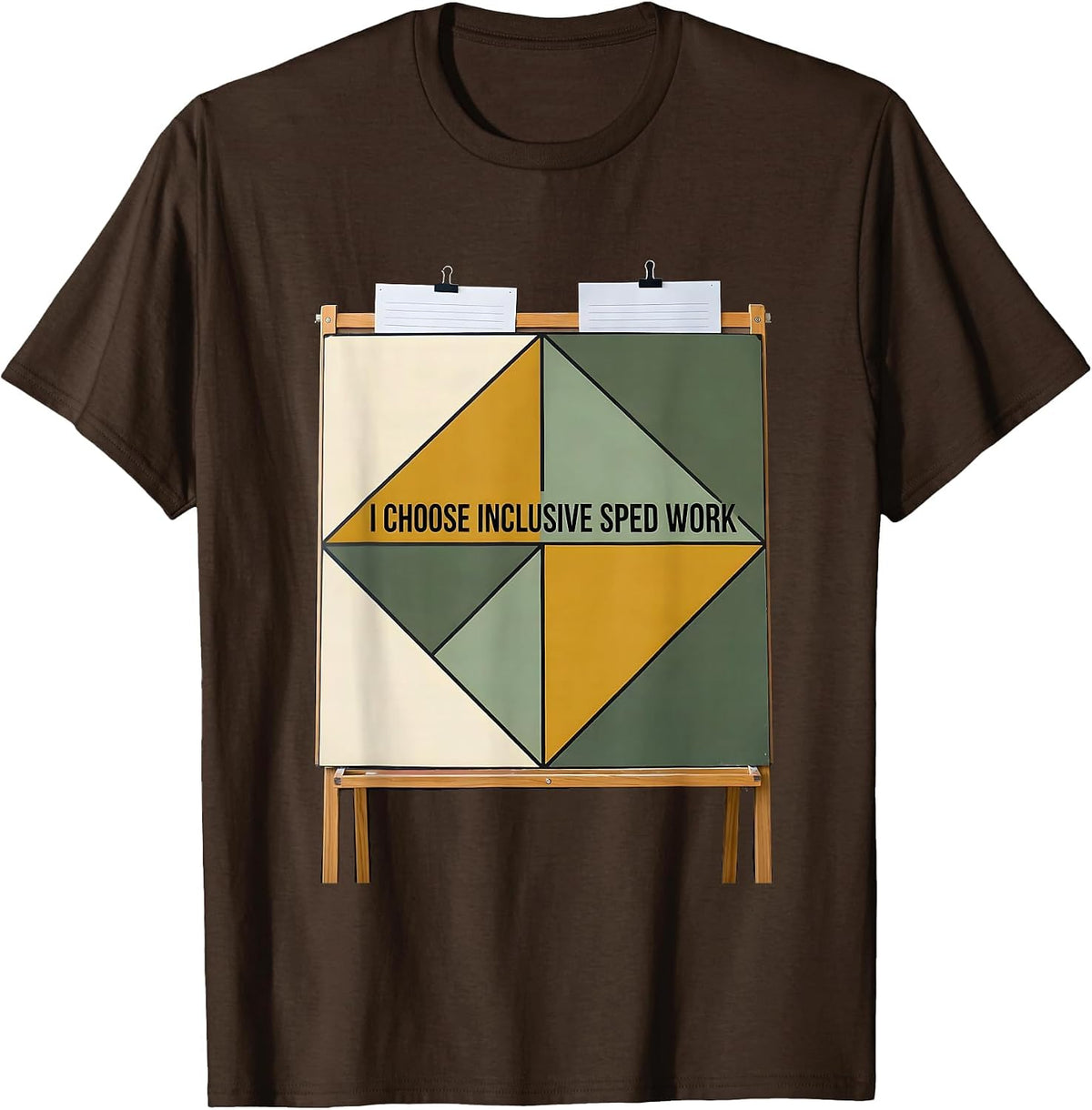 I Choose Inclusive SPED Work Inspirational Teacher Autism T-Shirt - Brown
