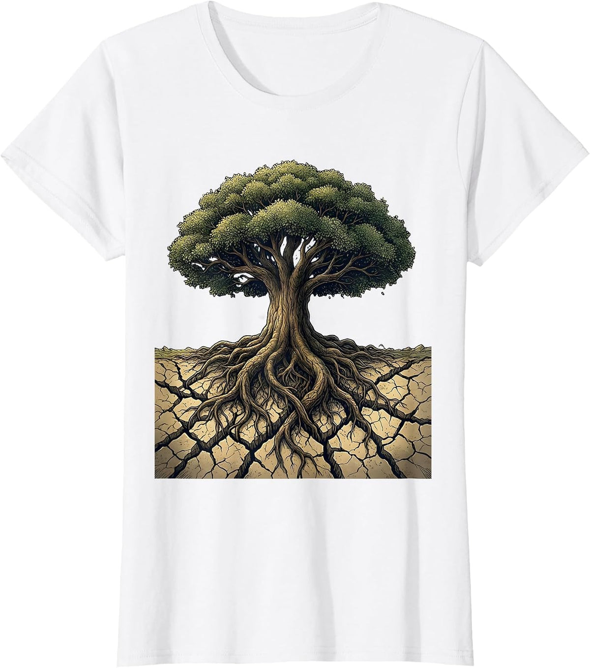 Social Worker Roots Tree Graphic Design Gift T-Shirt - White