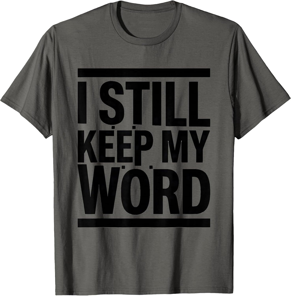 Men's I Still Keep My Word Masonic Brotherhood Freemason Pride T-Shirt - Asphalt Grey