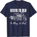 Vintage Tractor Pulling Season Graphic Design Tractor Puller T-Shirt - Navy Blue