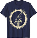 Holiday Syringe Pistol Graphic Tee T-Shirt - Navy Blue