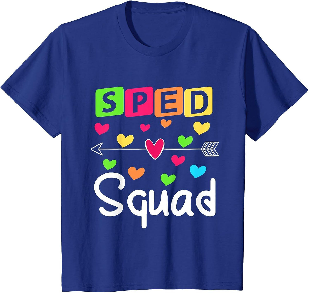 SPED Squad T Shirt SPED Teacher Shirts Special Education T-Shirt - Royal Blue