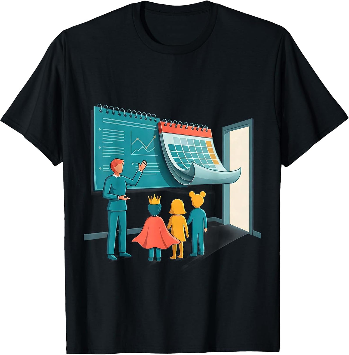 Men's Teacher Classroom Identity Back To School Staff Gift T-Shirt - Black
