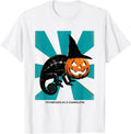 Men's I'm Dressed as a Chameleon Risograph Halloween Witch Hat T-Shirt - White