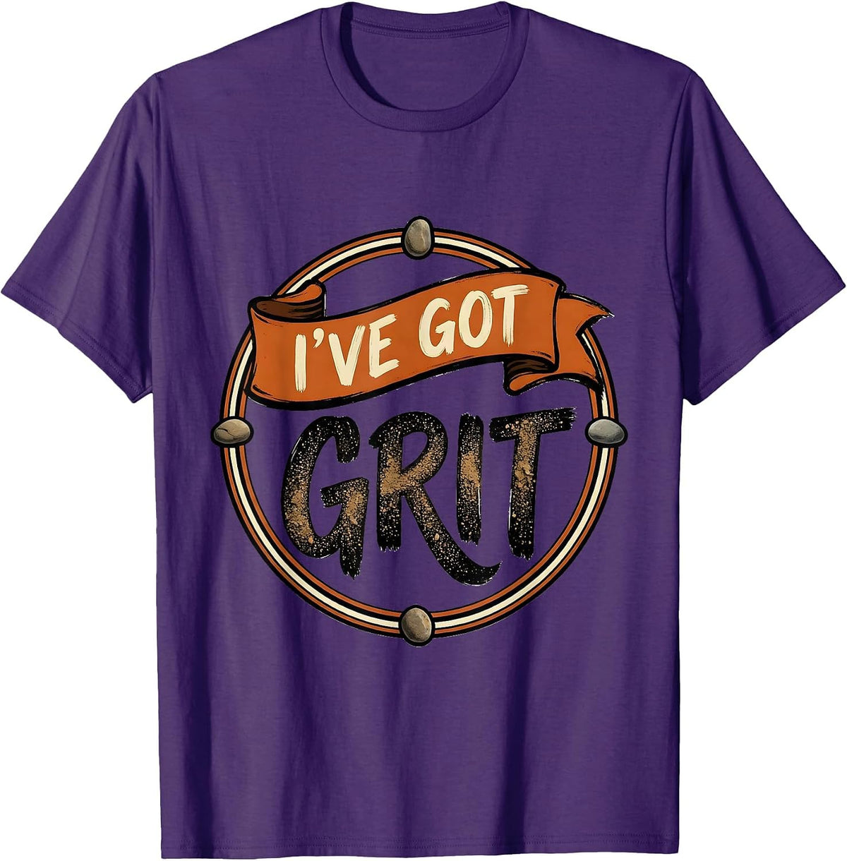 Men's I've Got Grit Sign Painter Rock Collector Geology Humor T-Shirt - Purple