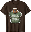This Is My Human Costume I'm Really A Capybara Funny T-Shirt - Brown
