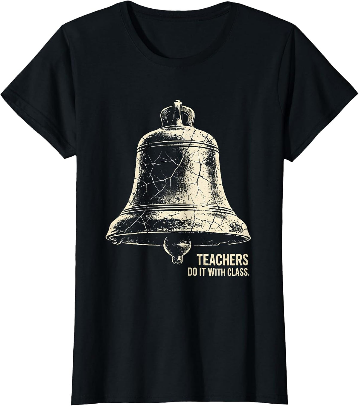 Teachers Do It With Class Educator Design T-Shirt - Black