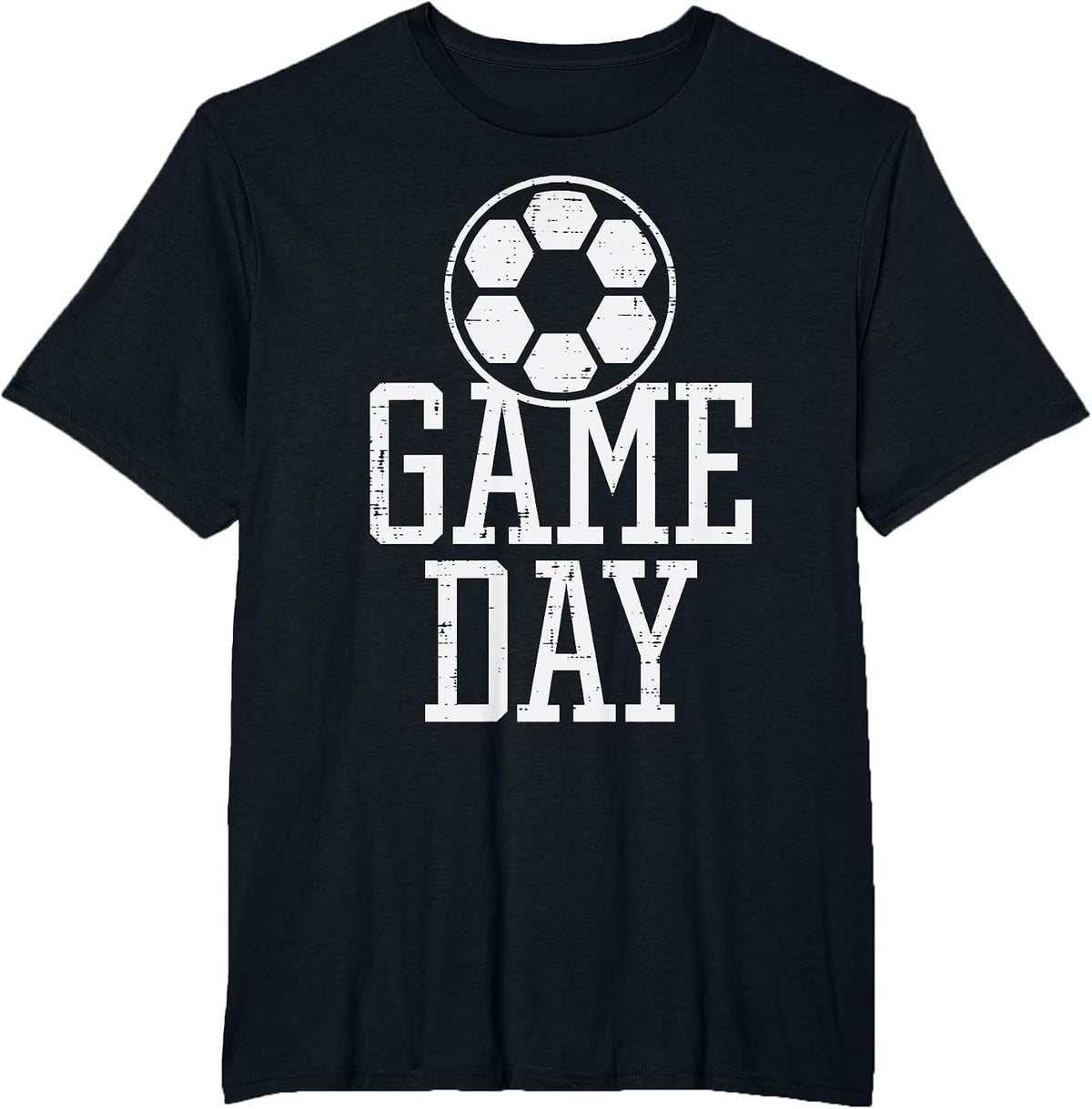 Game Day Soccer Football Player Team Mom Dad Men Women Kids T-Shirt - Black