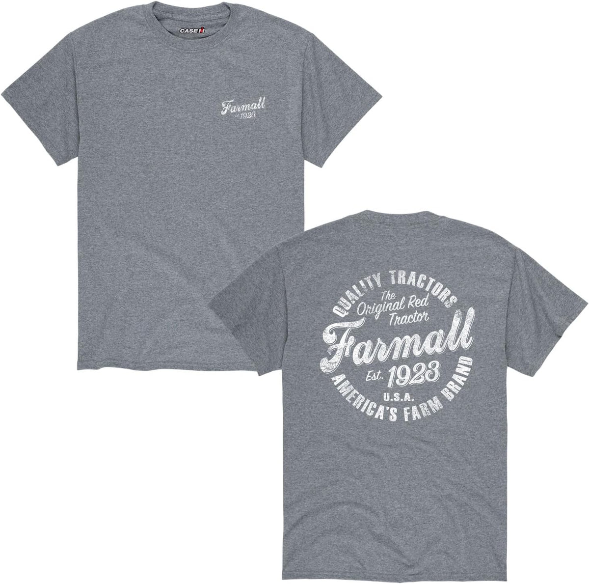 Country Casuals Farmall Circle - Men's Short Sleeve Graphic T-Shirt - Athletic Heather