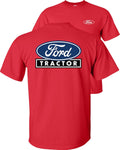 FAIR GAME Ford Tractor Blue Logo T-Shirt - Red