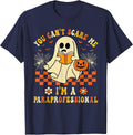 You Can't Scare Me I'm a School Paraprofessional Halloween T-Shirt - Navy Blue