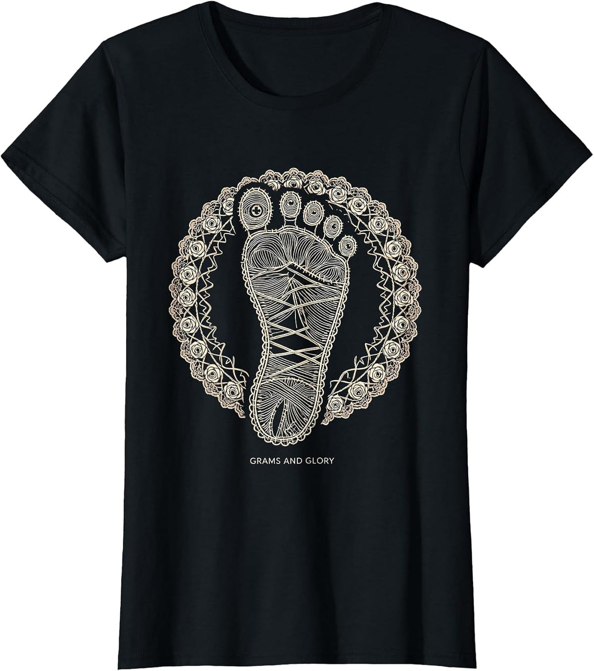 Women's Grams and Glory NICU Nurse Design T-Shirt - Black