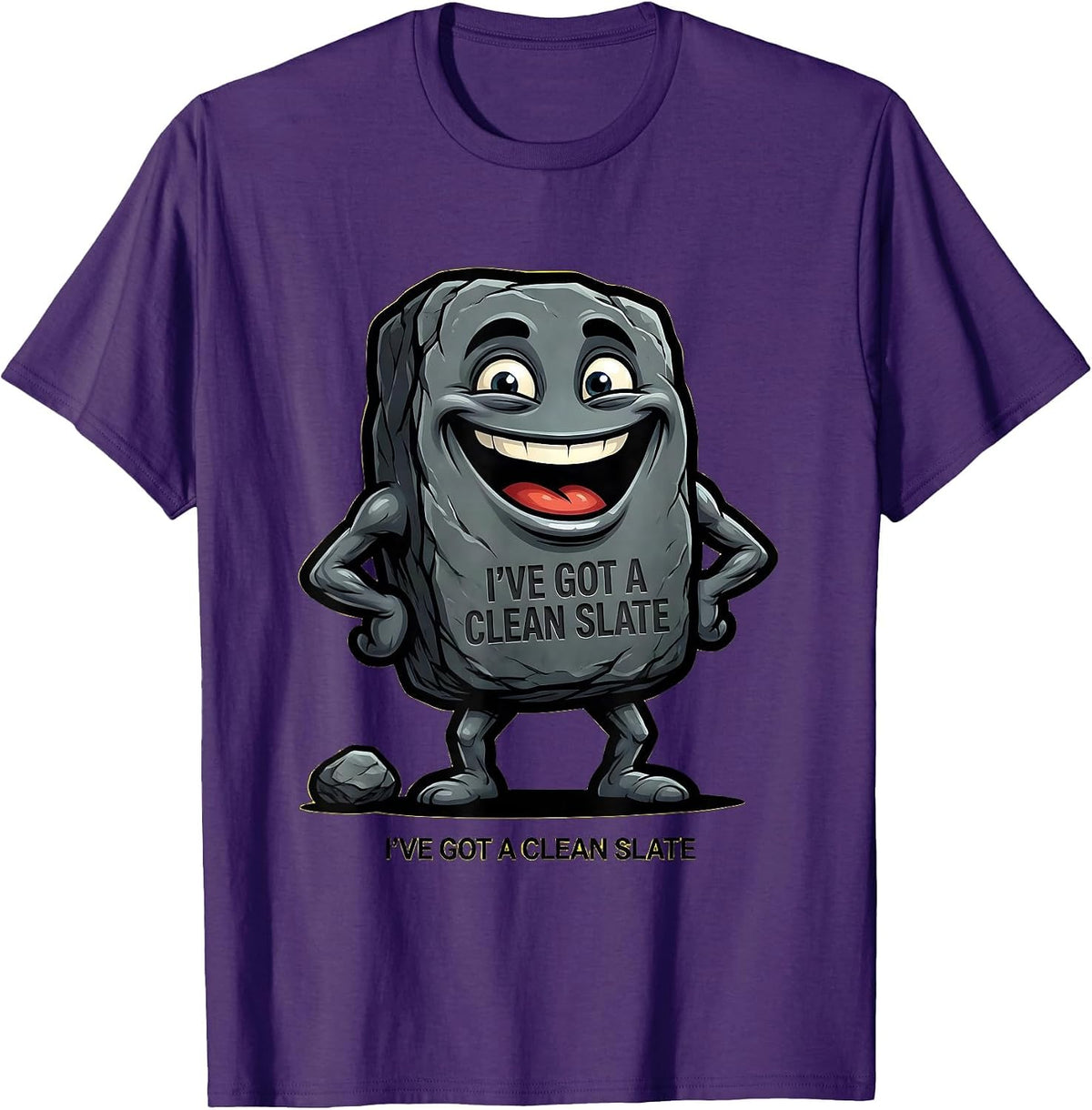 I've Got A Clean Slate Funny Rock Collector Geology Humor T-Shirt - Purple