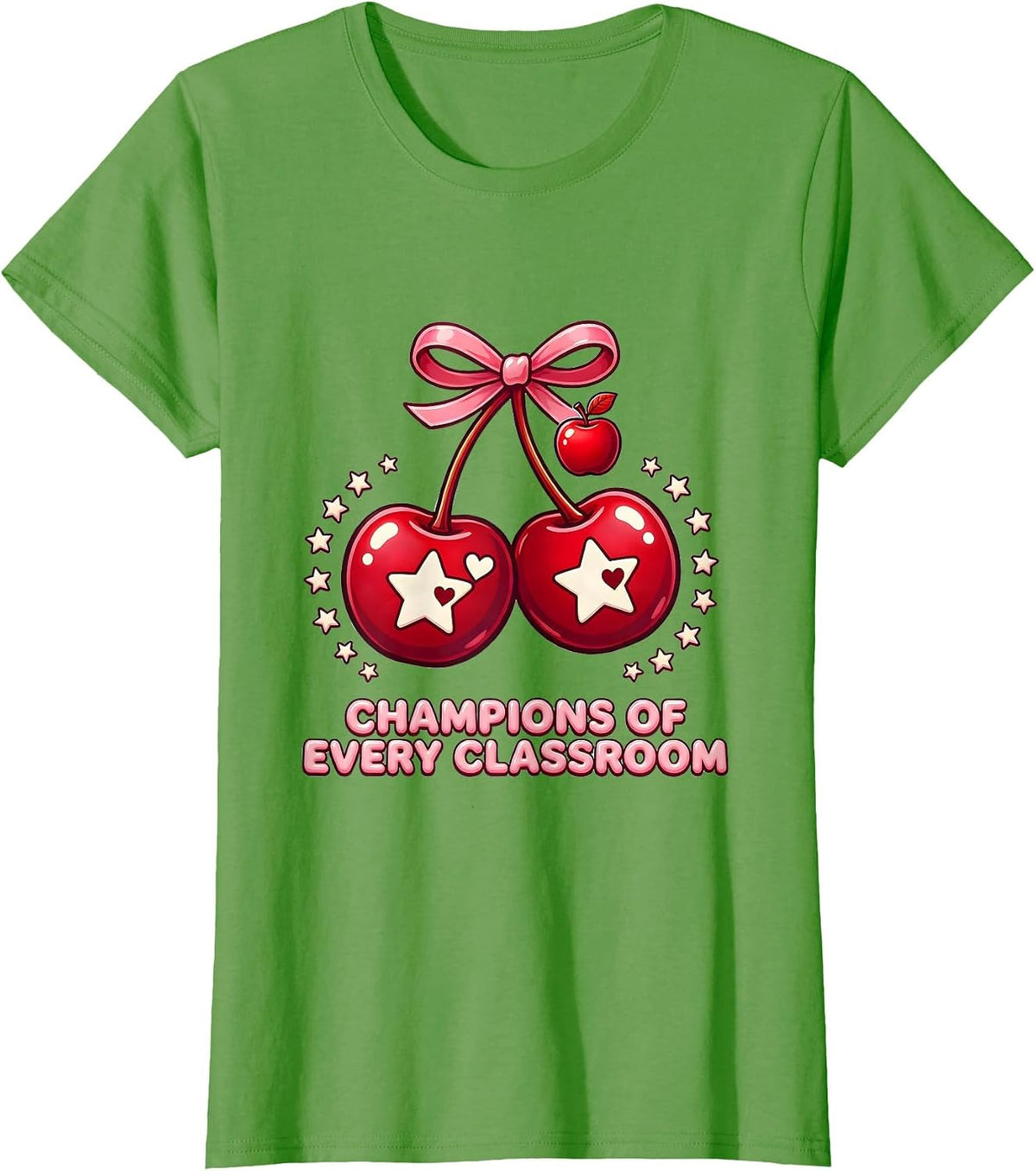 Women's Champions of Every Classroom Special Education Tee T-Shirt - Grass Green