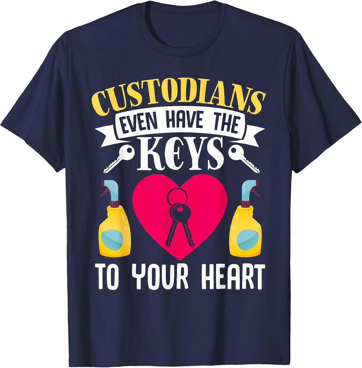 School Caregiver Appreciation T-Shirt - Navy Blue