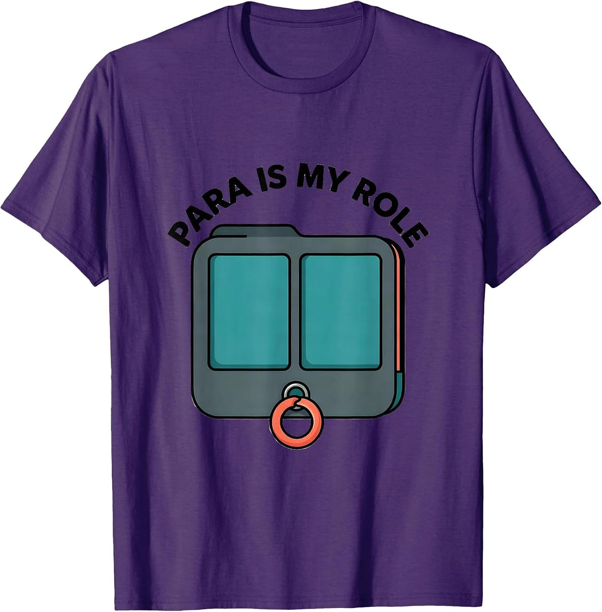 Men's Para Is My Role Funny Paraprofessional Paraeducator T-Shirt - Purple