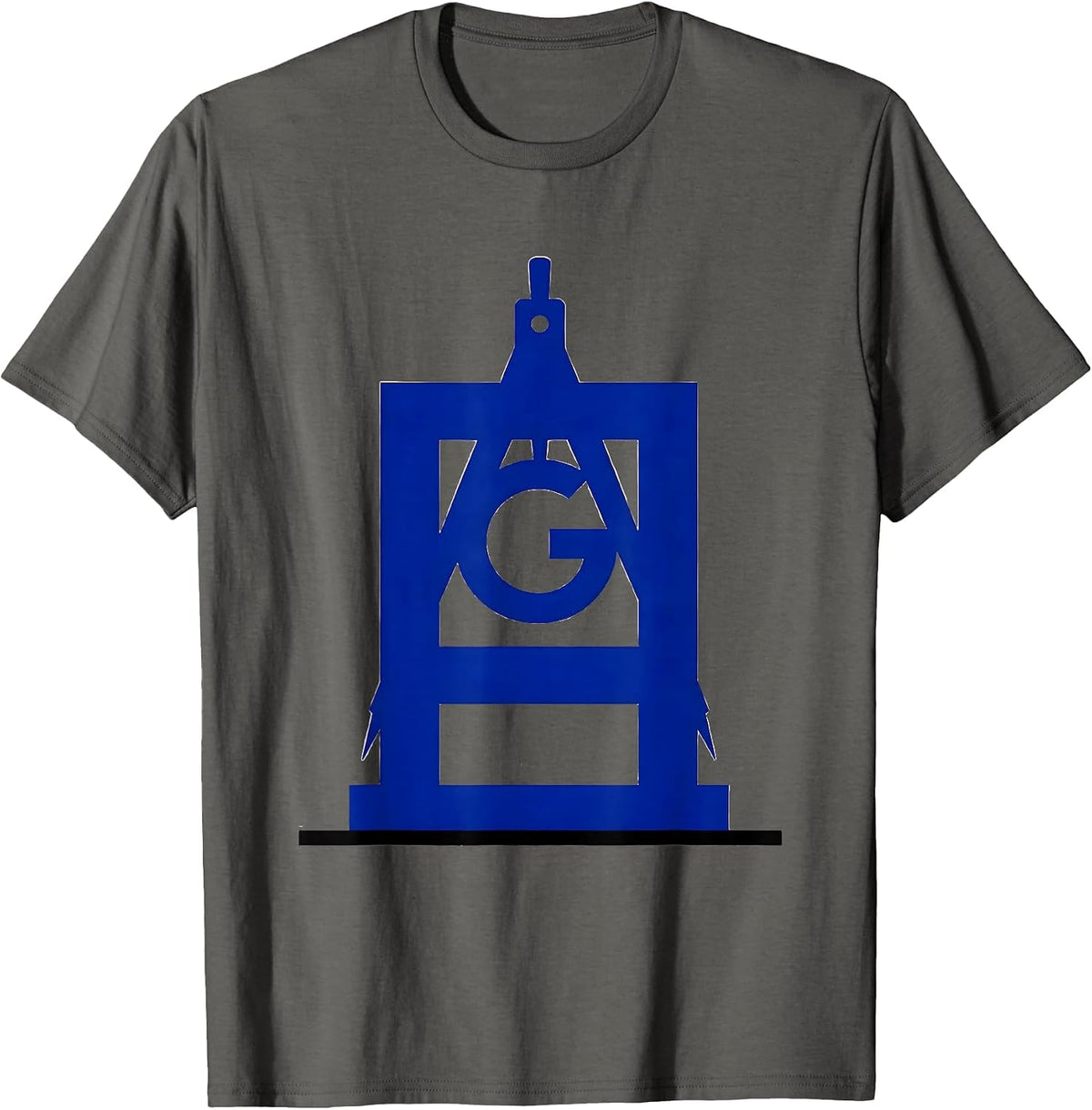 Square And Compass Freemason Lodge Member Pride T-Shirt - Asphalt Grey