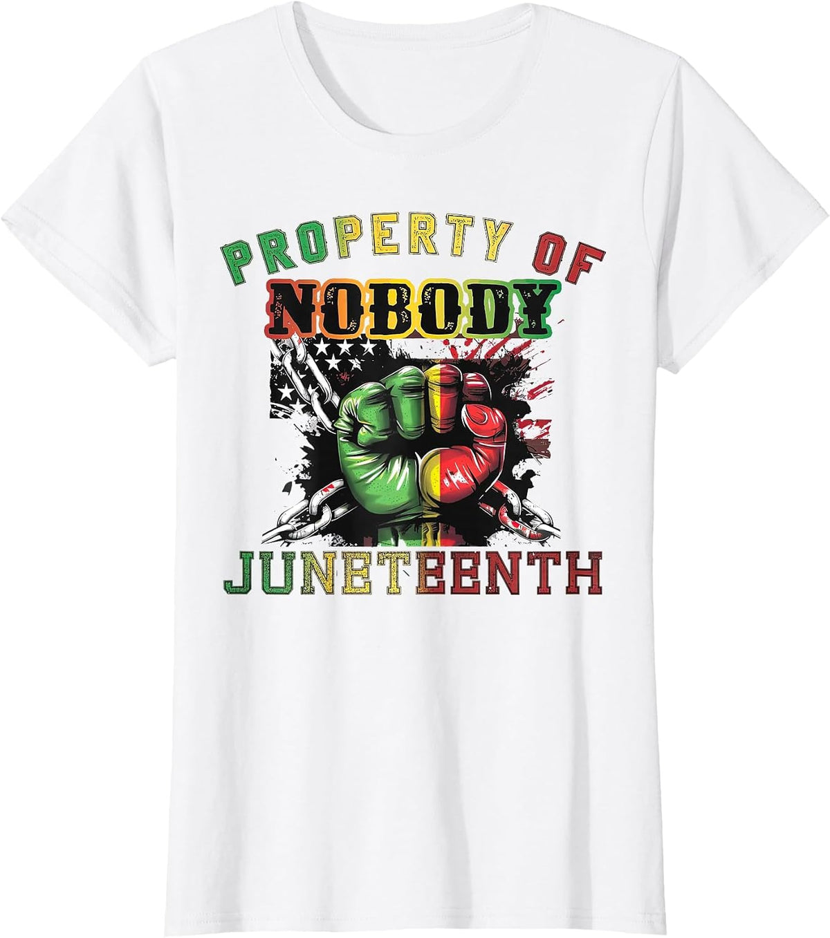 Property of Nobody Juneteenth T-Shirt - White