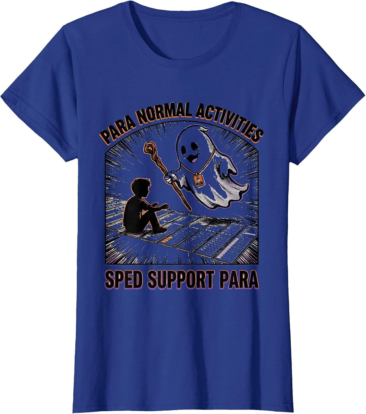 Women's Para Normal Activities SPED Support Para T-Shirt - Royal Blue