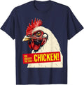 You Checked The Sign — Chicken! Funny Chicken Lover Gift T-Shirt - Navy Blue