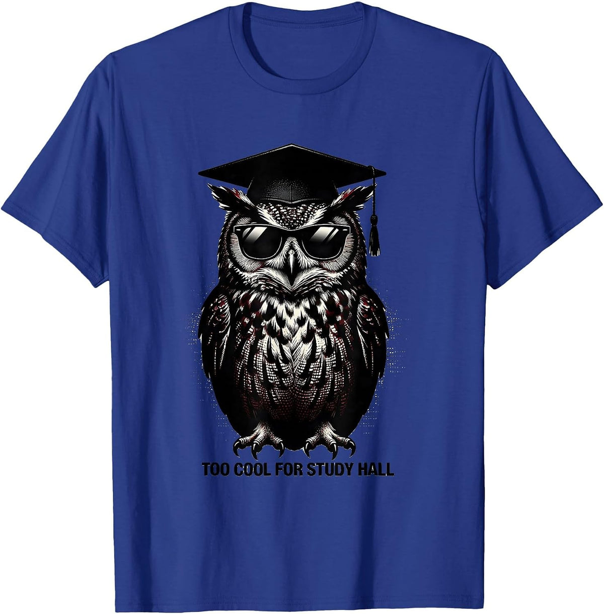 Men's Too Cool For Study Hall Teacher Life Design T-Shirt - Royal Blue