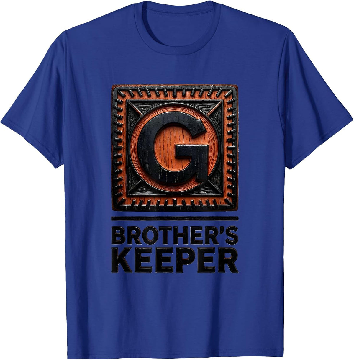 Brother's Keeper Masonic Square And Compass Freemason T-Shirt - Royal Blue