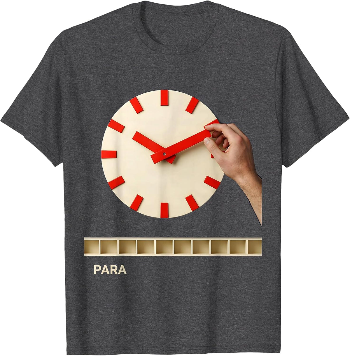 Men's Para Funny Paraprofessional Paraeducator Teacher Aide T-Shirt - Dark Heather Grey