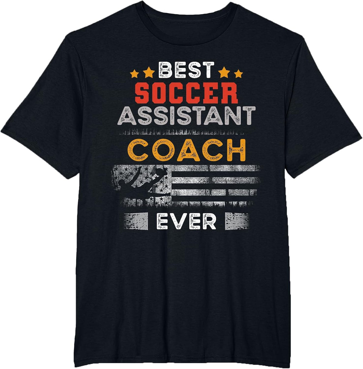 Best Soccer Assistant Coach Ever | Assistant Coach T-Shirt - Black