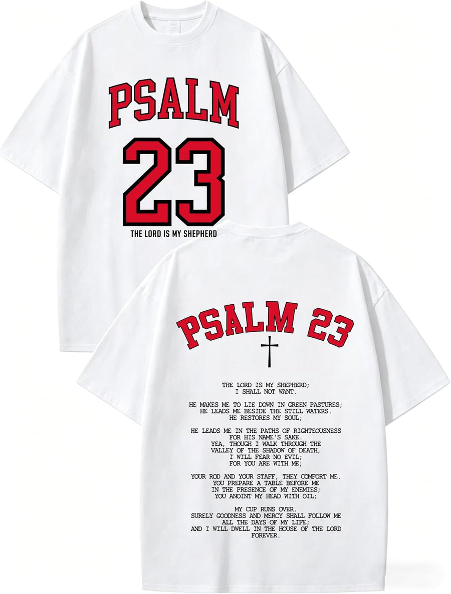 Christian Shirts for Men Faith Over Fear Tshirt Cross Jesus Shirt - White
