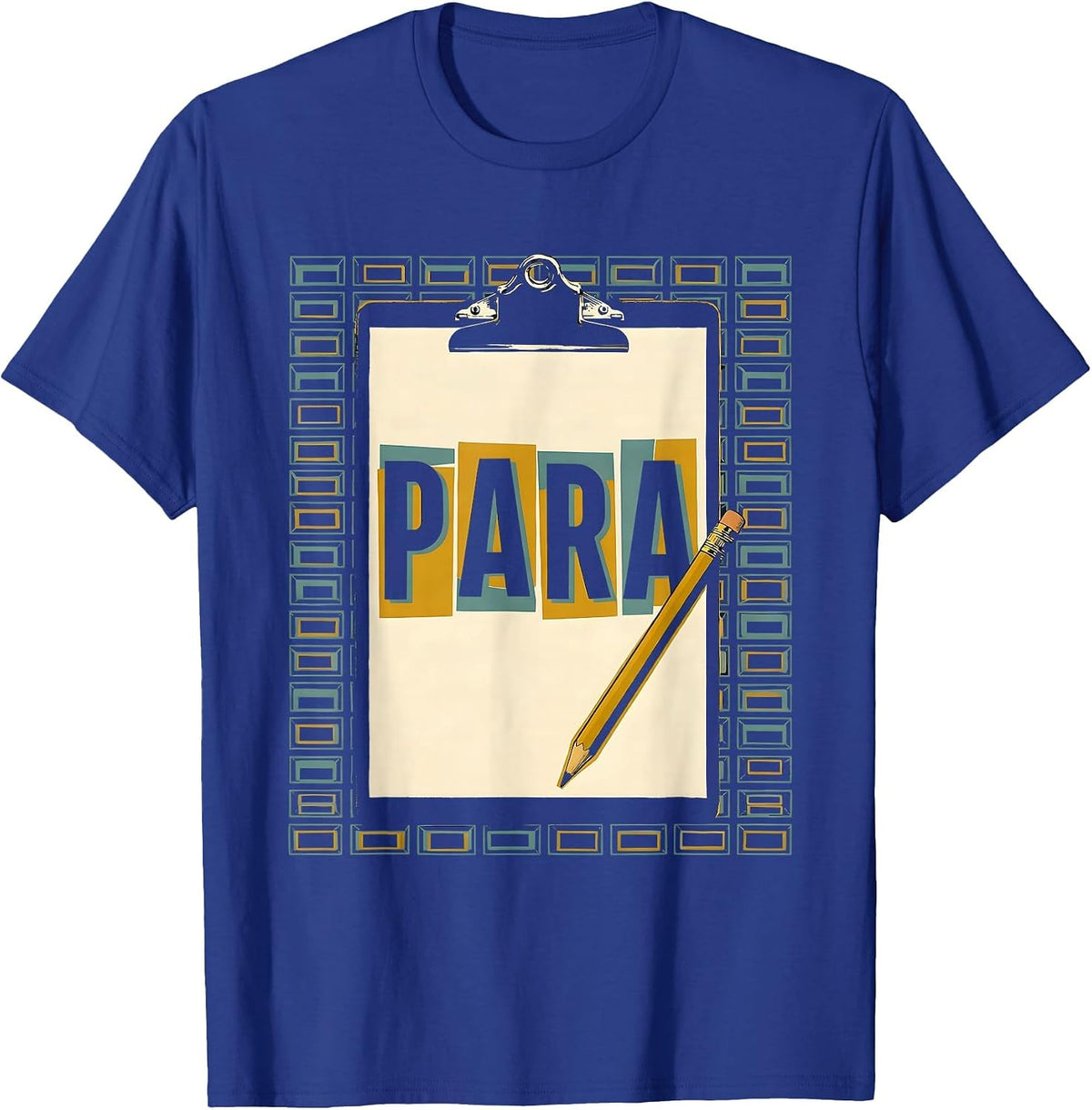 Para Funny Paraprofessional Paraeducator Teacher Aide T-Shirt - Royal Blue