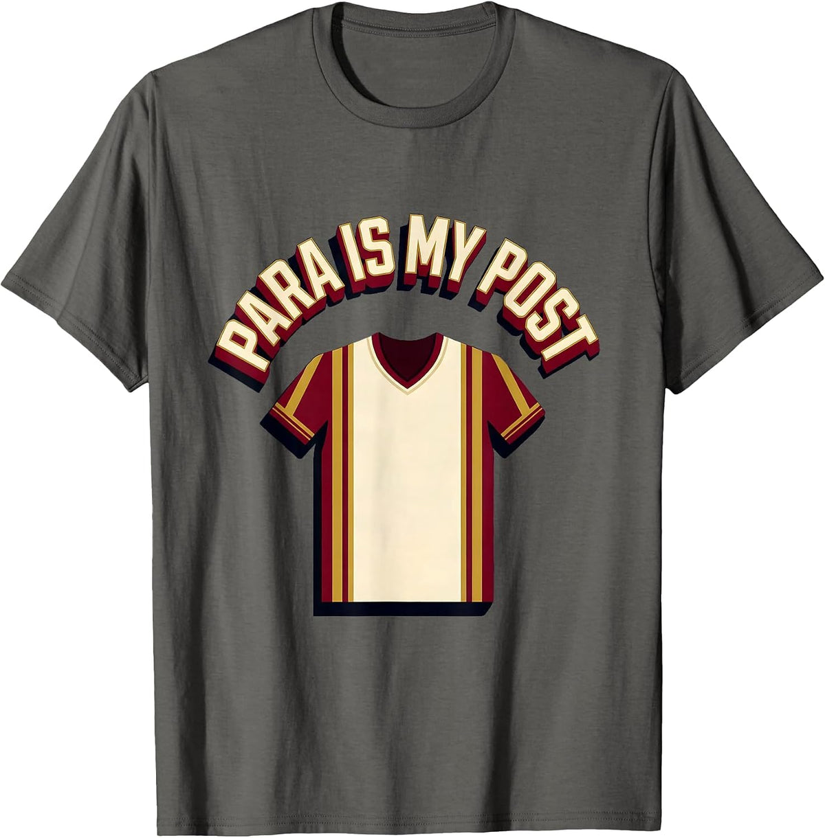 Para Is My Post Funny Paraprofessional Paraeducator T-Shirt - Asphalt Grey