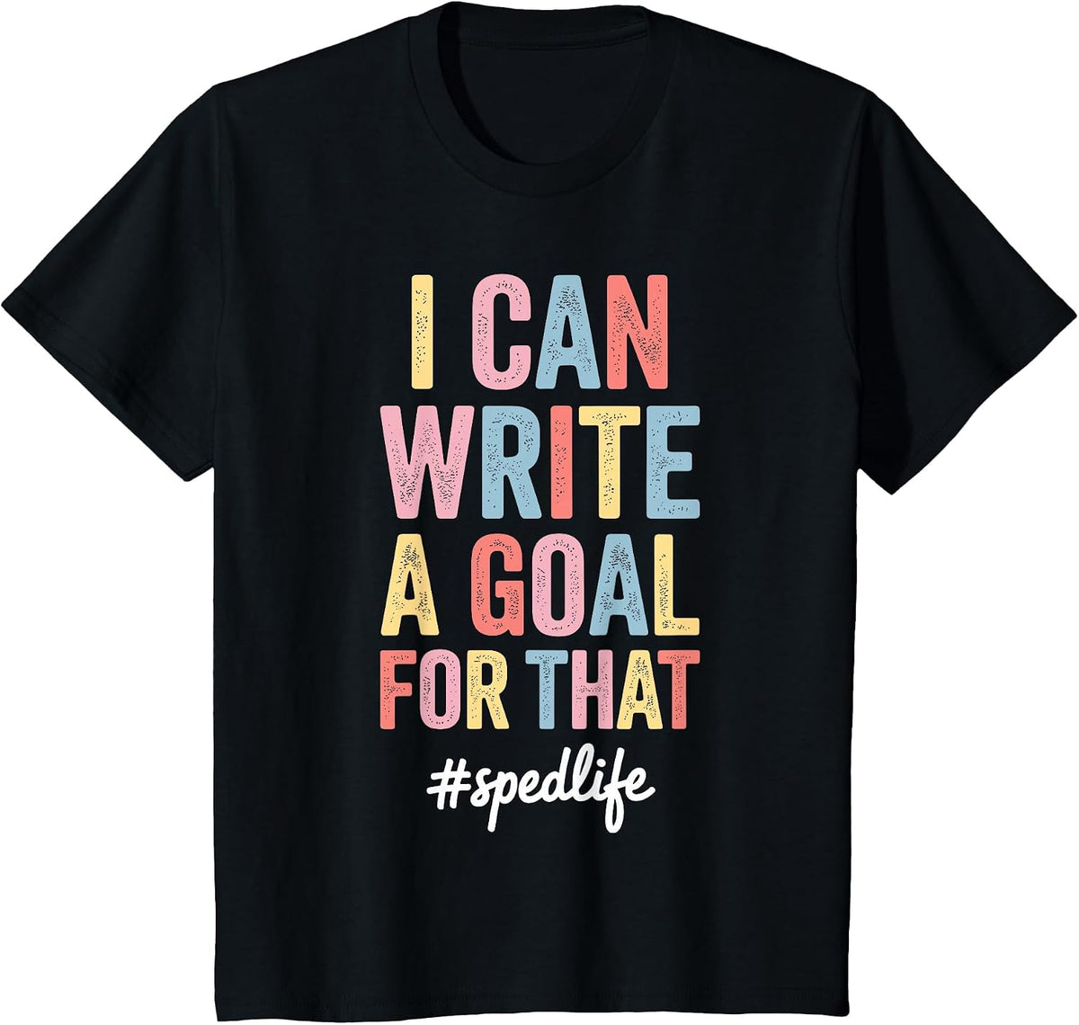 Funny Special Education Design for Men Women SPED Teacher T-Shirt - Black
