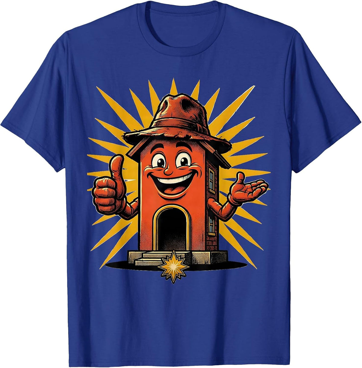 Red Schoolhouse Sunbeams Teacher Graphic T-Shirt - Royal Blue