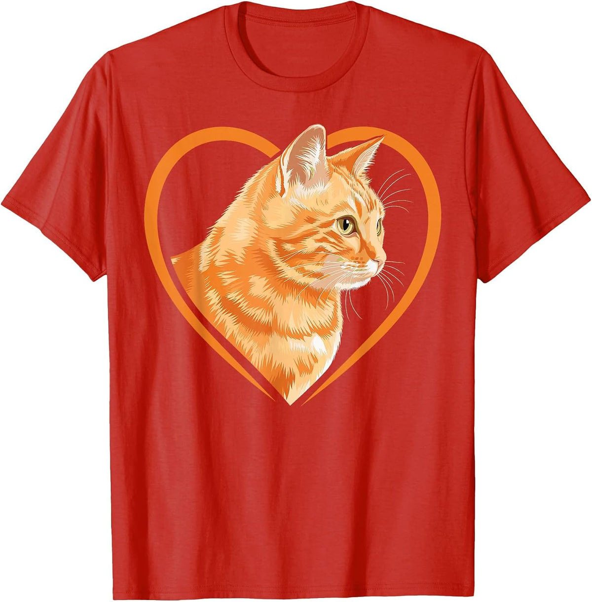 Orange Tabby Cat Orange Cat T-Shirt - Red