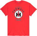 Mccormick Farmall Circle IH Logo Adult - Mens Short Sleeve Tee - Red