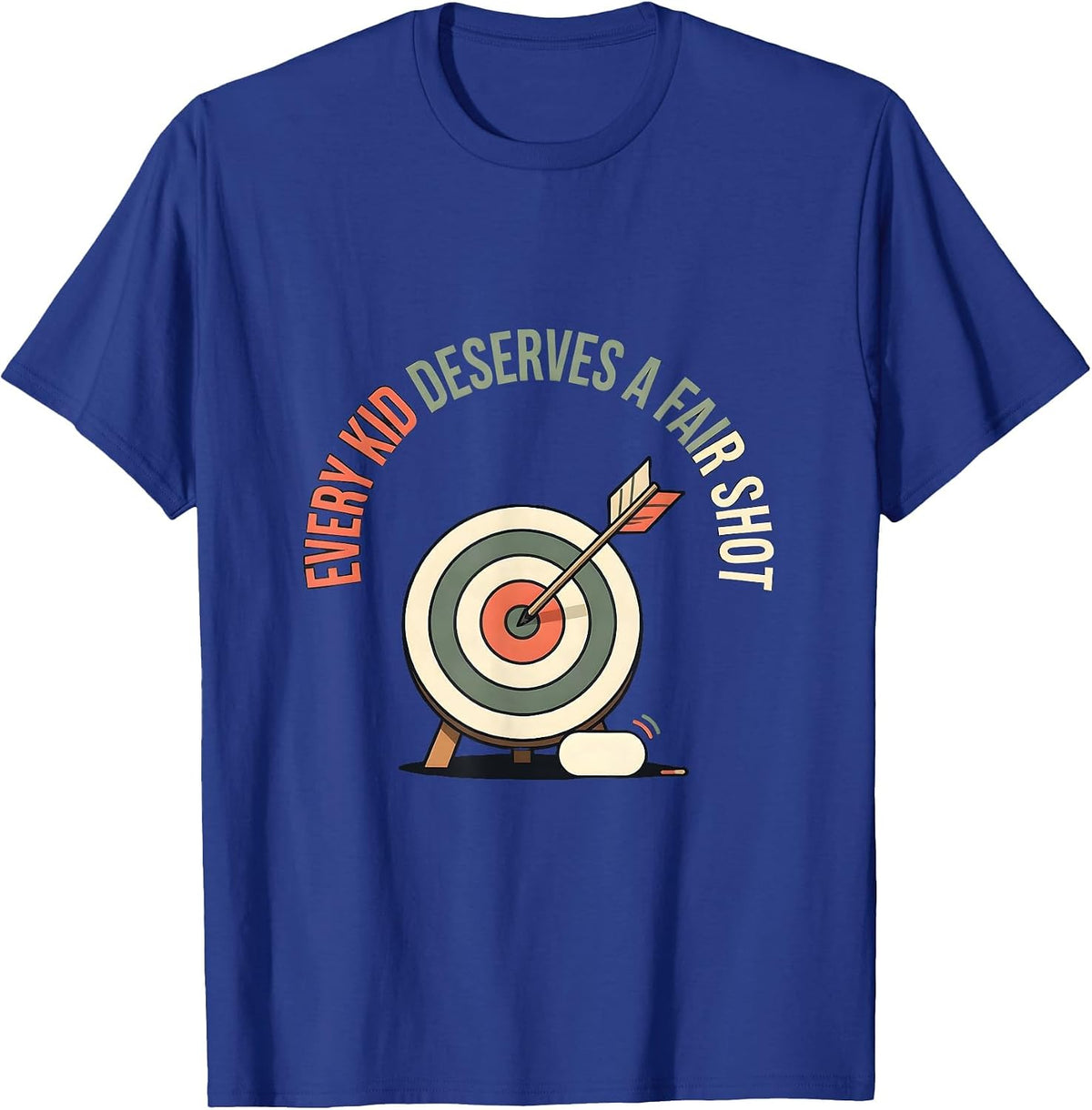 Men's Every Kid Deserves A Fair Shot Inspirational SPED Teacher T-Shirt - Royal Blue