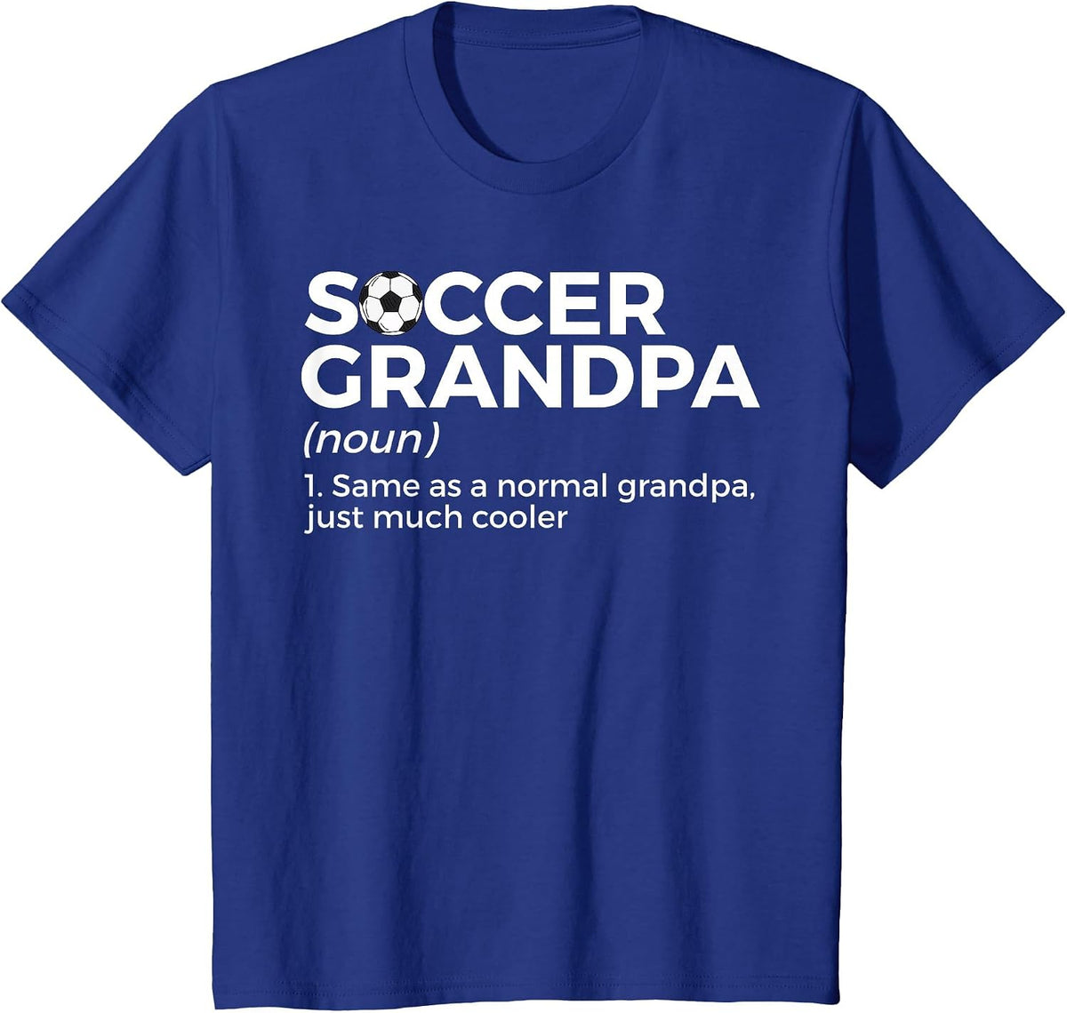 Funny Soccer Grandpa Definition T-Shirt - Royal Blue