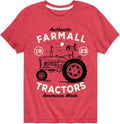 Farmall - American Made - Youth Short Sleeve Graphic T-Shirt - Heather Red