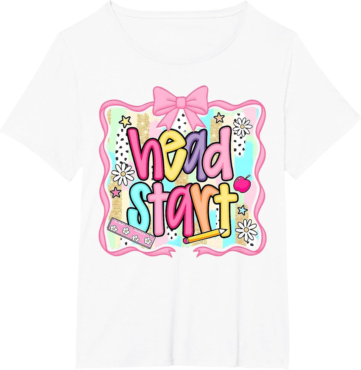 Head Start Team Homeschool Teacher Headstart Back to School T-Shirt - White