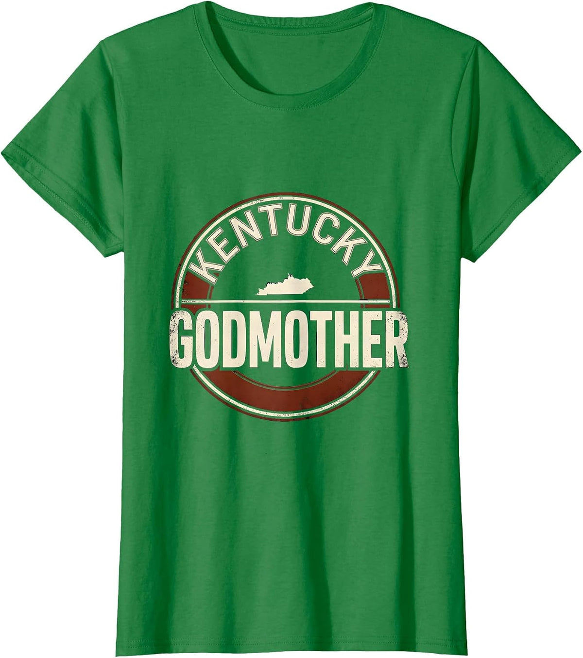 Women's Kentucky Godmother Vintage State Pride Kentucky Dad T-Shirt - Kelly Green