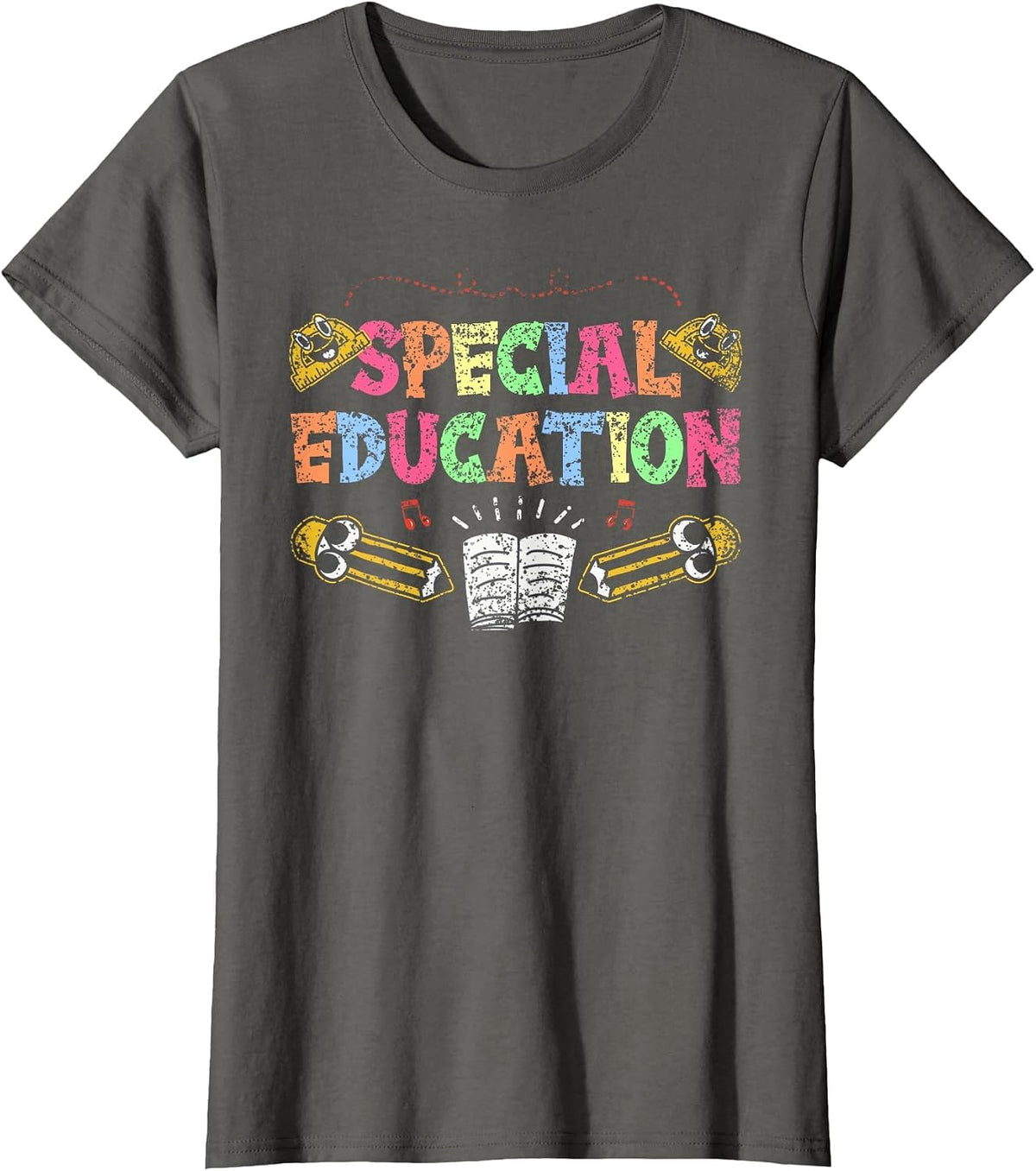 Special Education Teacher Awareness Cute Sped T-Shirt - Asphalt Grey