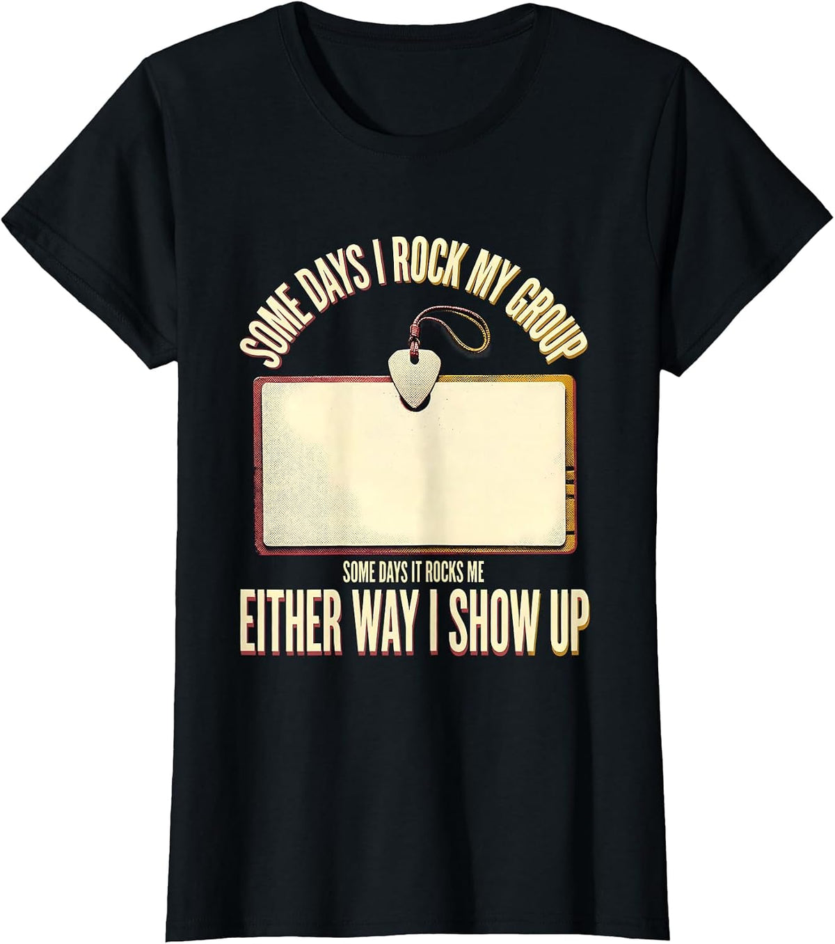Some Days I Rock My Group Rock Music Teacher Staff T-Shirt - Black