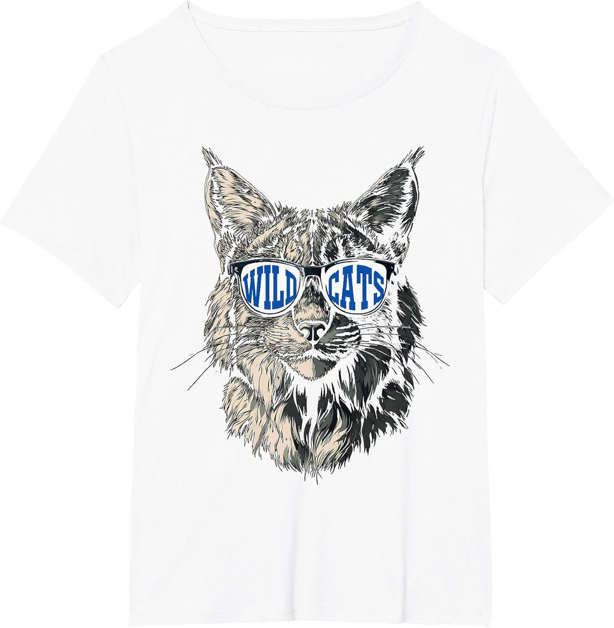 Classic Wildcats Name Styles | Cat's Lovers Animal Game Day T-Shirt - White