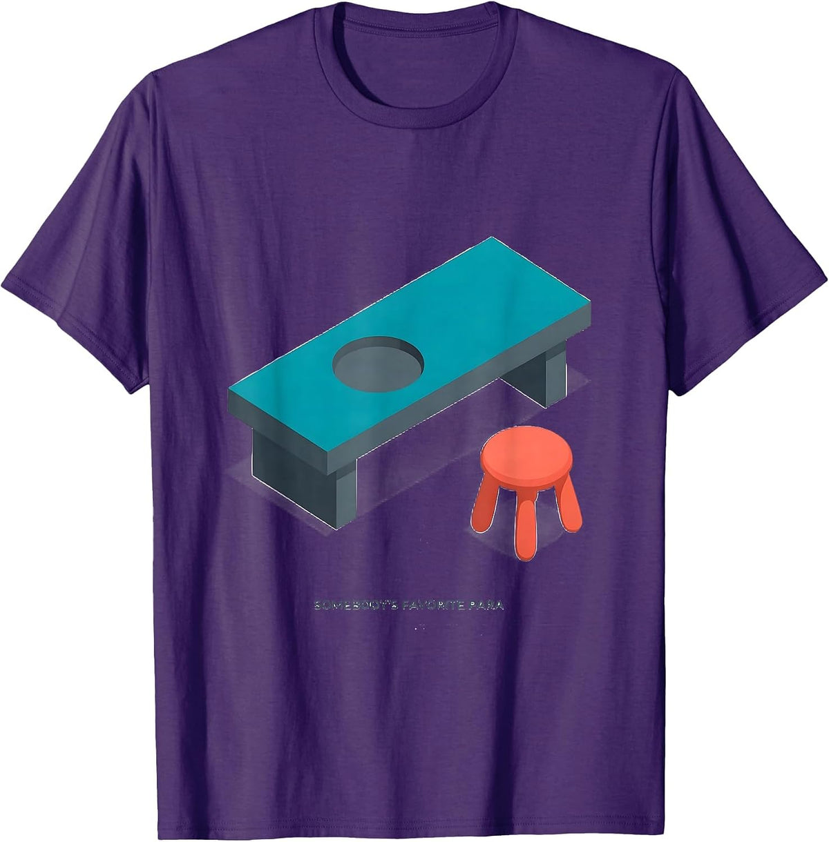 Men's Somebody's Favorite Para Funny Paraprofessional School Aide T-Shirt - Purple
